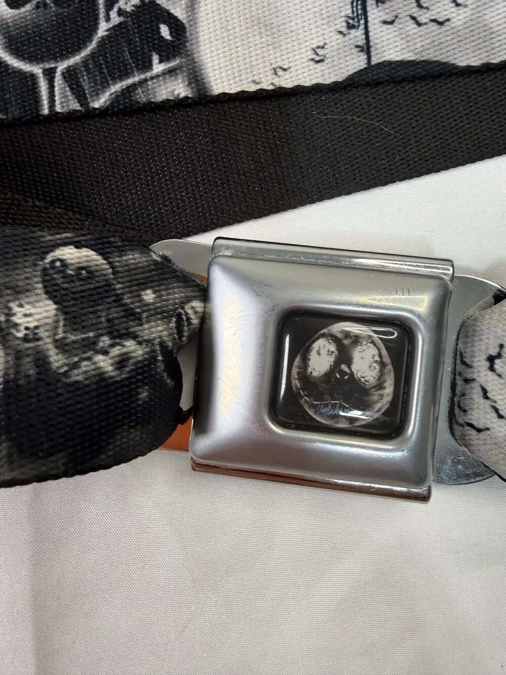 Buckle-Down The Nightmare Before Christmas Black and White Seatbelt Belt